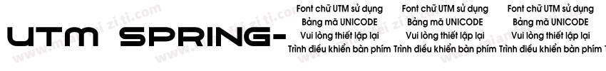 UTM Spring字体转换